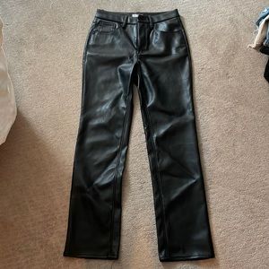Good American Leather Pants